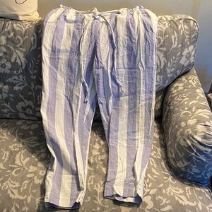 Beachlunchlounge Blue and White Striped Pants